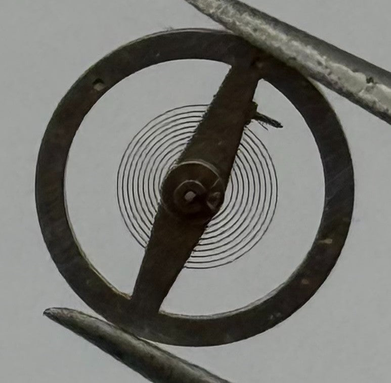 Brac 2081 Balance Wheel Complete And Spring 8¾’’’ 1038 Watch Movement Parts NOS