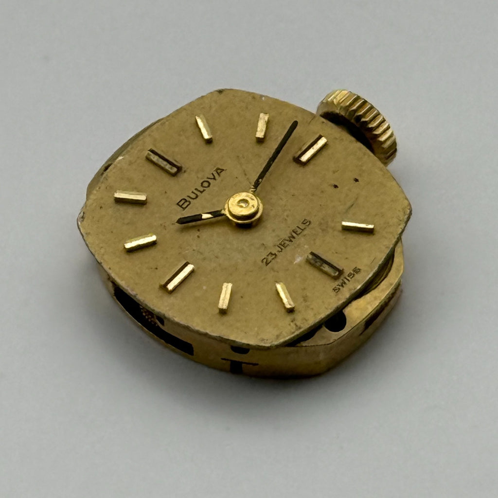 Bulova 5BD Watch Movement Running Ladies 23 Jewels Swiss Manual Wind Parts 13mm
