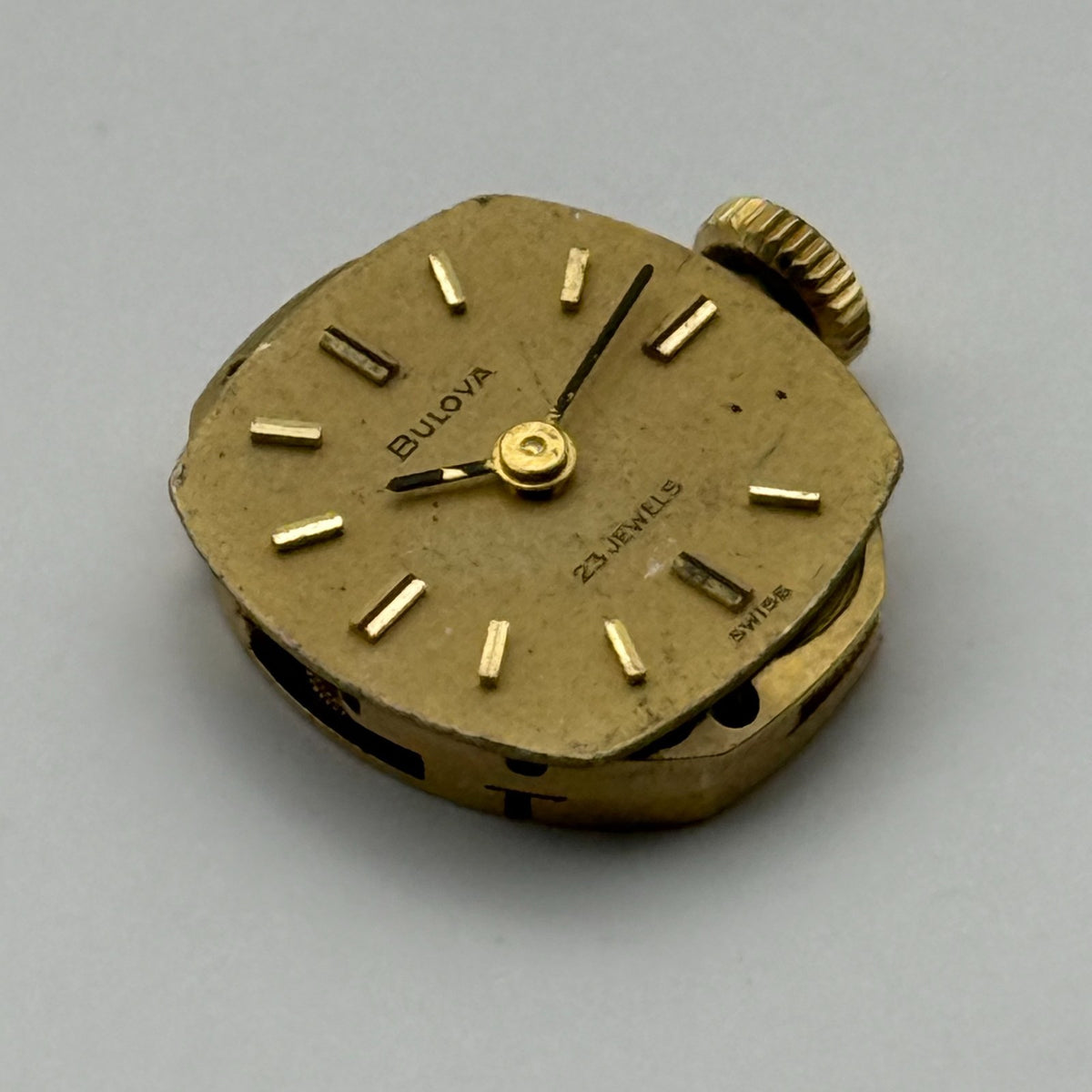 Bulova 5BD Watch Movement Running Ladies 23 Jewels Swiss Manual Wind Parts 13mm
