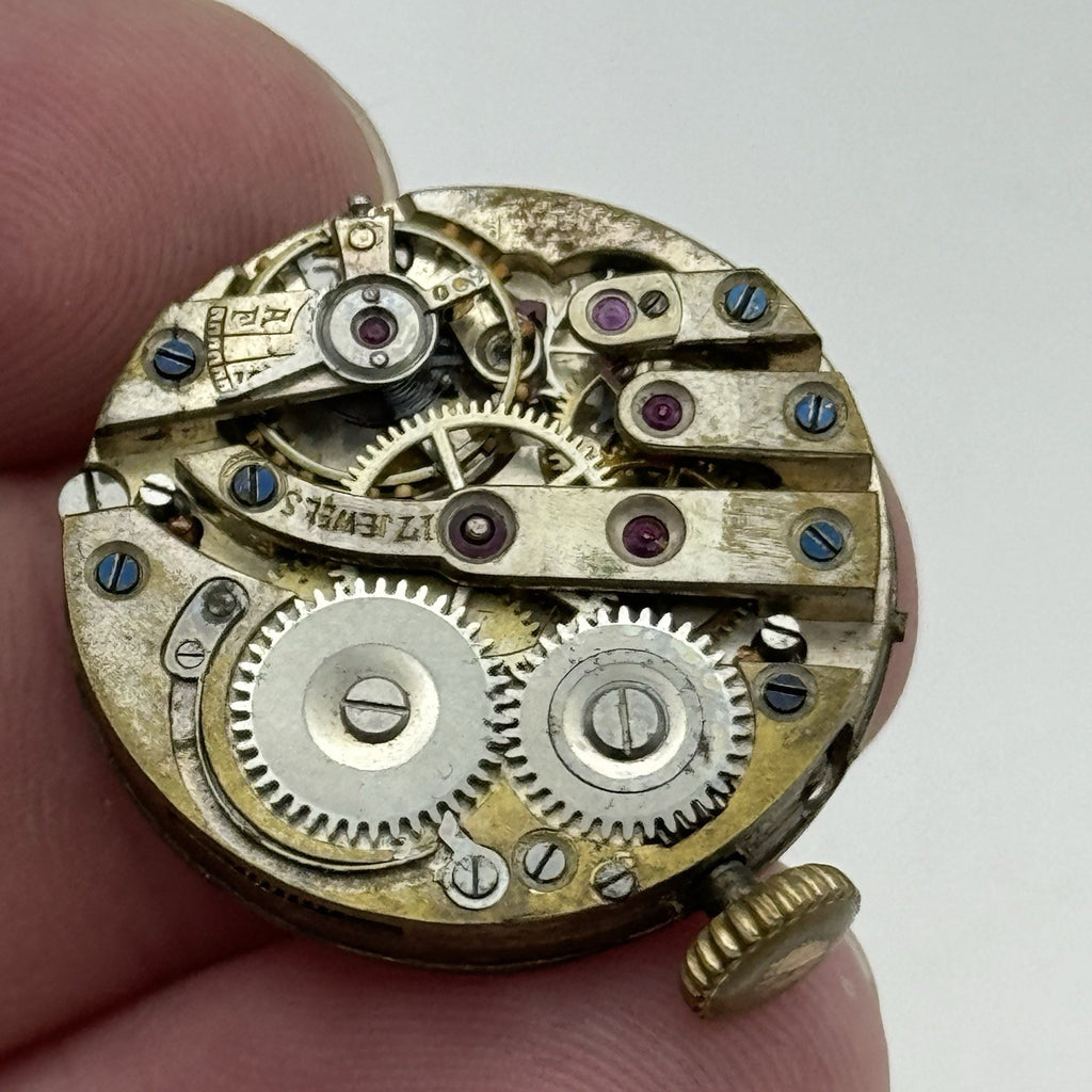 Unidentified High Grade Watch Movement - 17 Jewels - For Parts / Repair - 24.9mm
