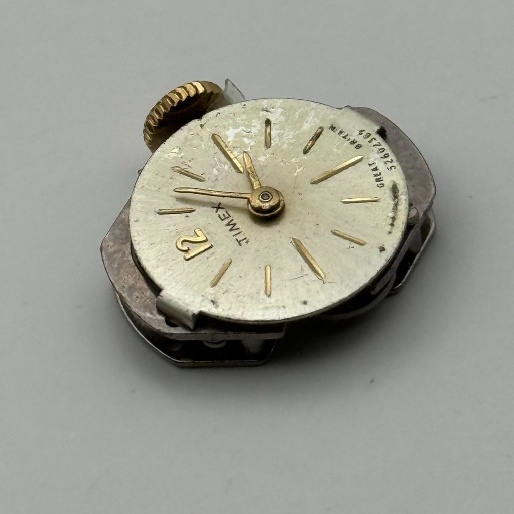 Timex 480 Watch Movement Great Britain Manual Wind Vintage Parts Repair 14mm