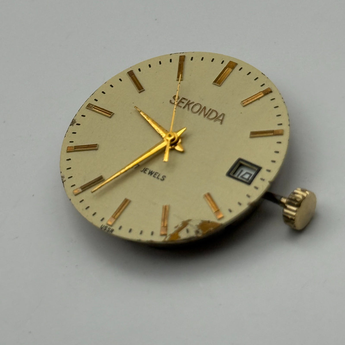 Poljot 2614.2H Watch Movement Sekonda Soviet 17 Jewels Manual Wind Parts 26.4mm
