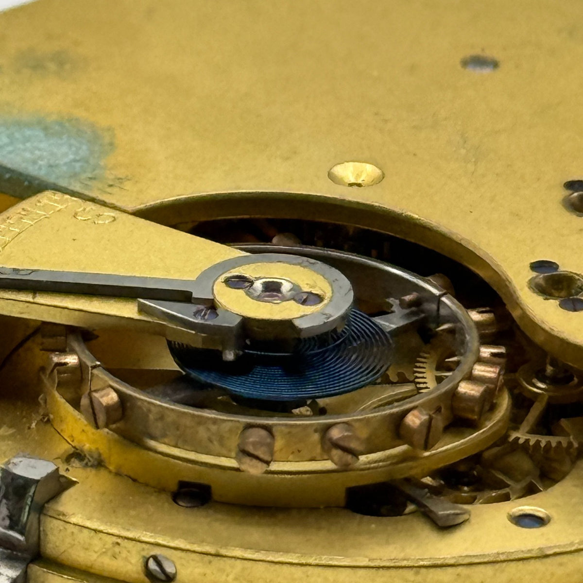 English Lever Pocket Watch Movement - Unidentified - Parts / Repair 44.8mm