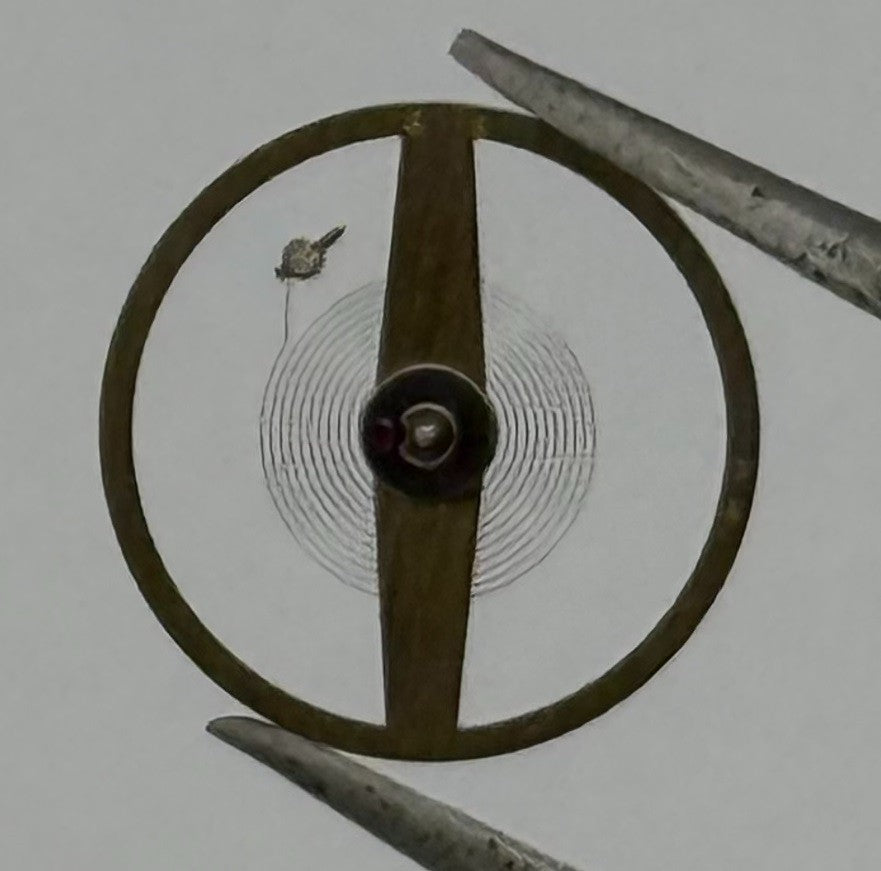 H. Becker 110 113 Balance Wheel Complete And Spring 1392 Watch Movement Parts