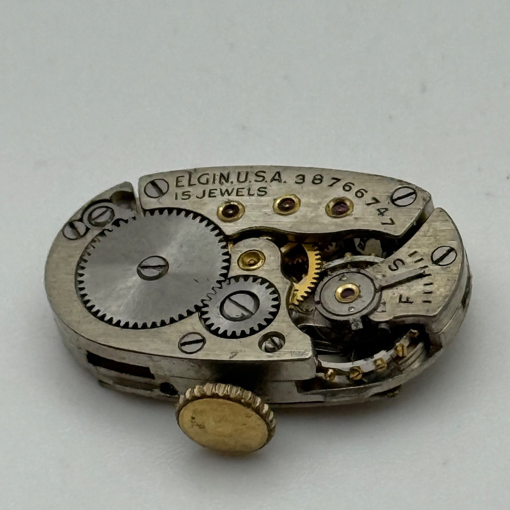 Elgin Grade 541 Model 2 Watch Movement 1940 Vintage American Parts Repair 21/0s 