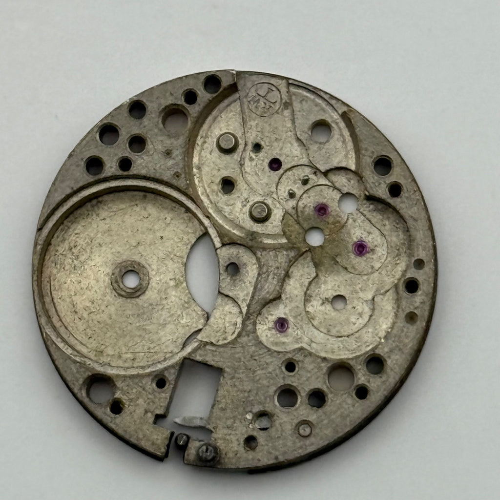 Record RWT Watch Movement - Main Plate - For Parts / Repair - 23.6mm