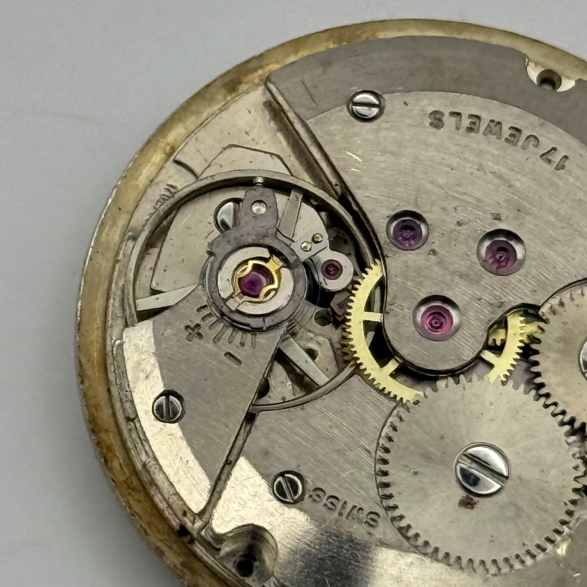 AS 1702/03 Watch Movement A. Schild 1702/03 Date Rotary Swiss Parts 25.9mm