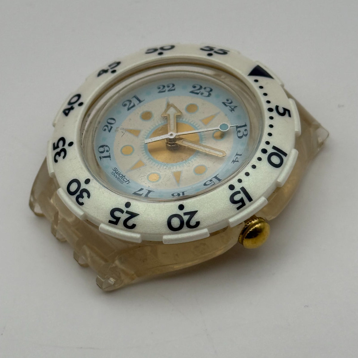Vintage Swatch Scuba 200 Watch SDK126 Creme De La Creme 1996 Swiss 40mm Parts
