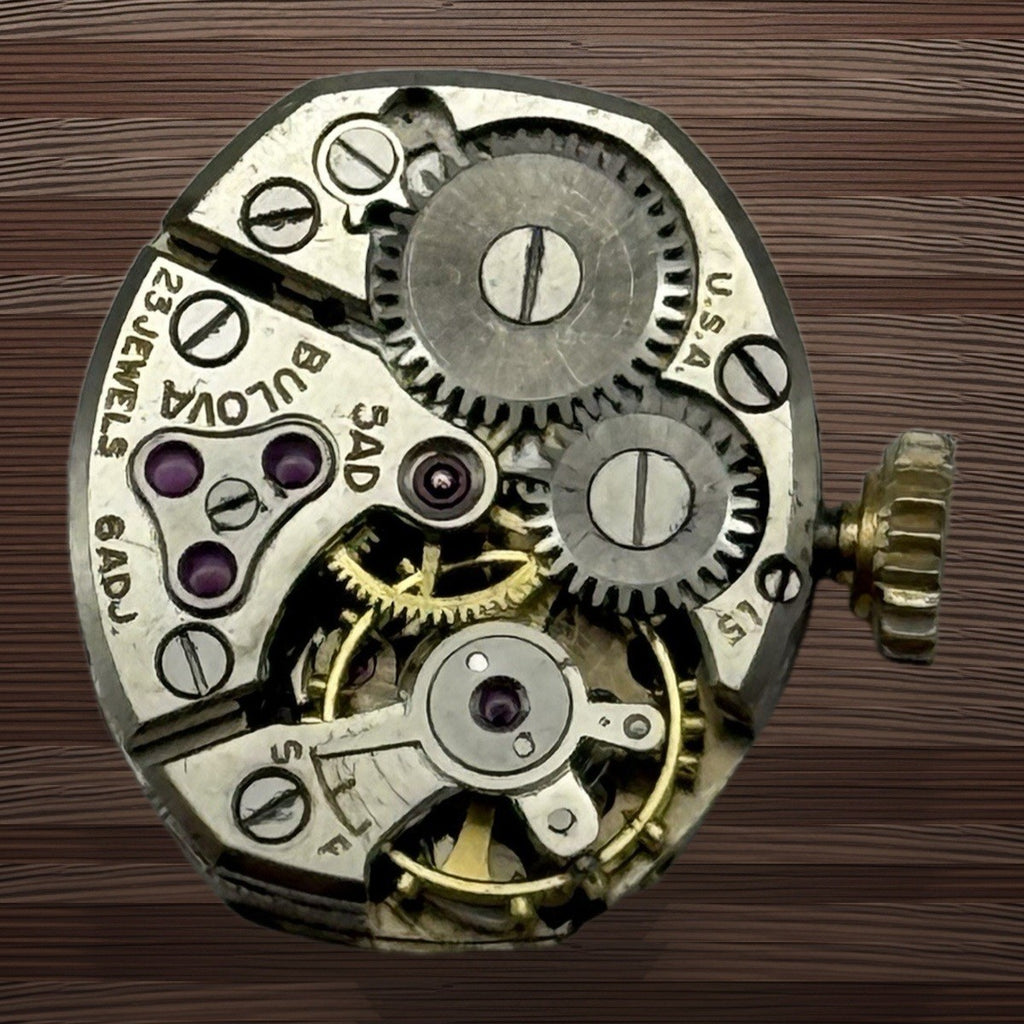Bulova 5AD Watch Movement - Ladies - Running - For Parts / Repair - 13.1mm