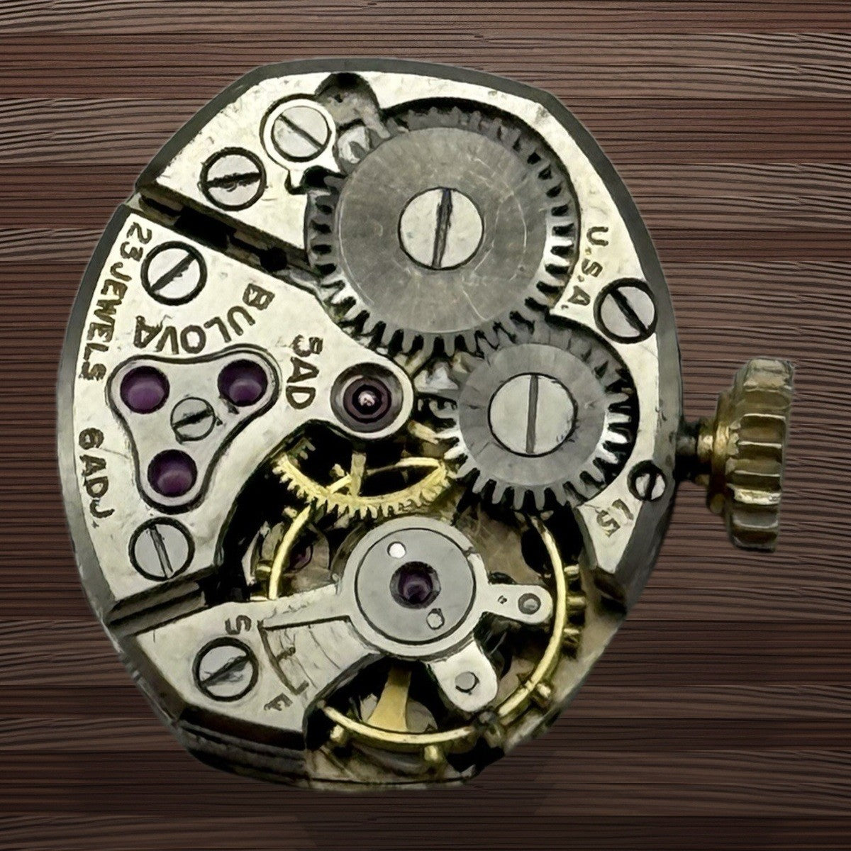 Bulova 5AD Watch Movement - Ladies - Running - For Parts / Repair - 13.1mm