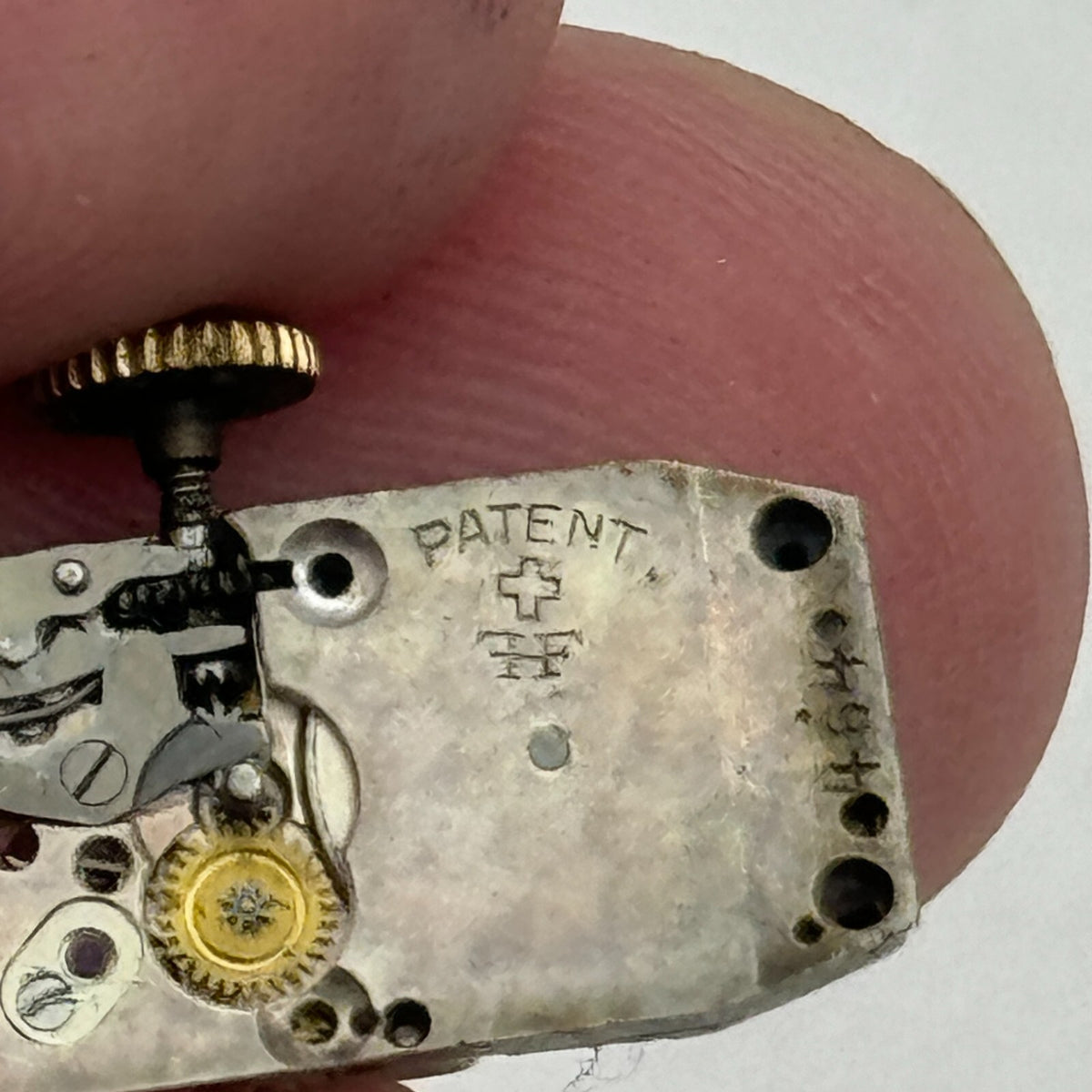 FHF Watch Movement Clarte Fab.Suisse Patent Running Ladies Manual Wind Parts 9mm