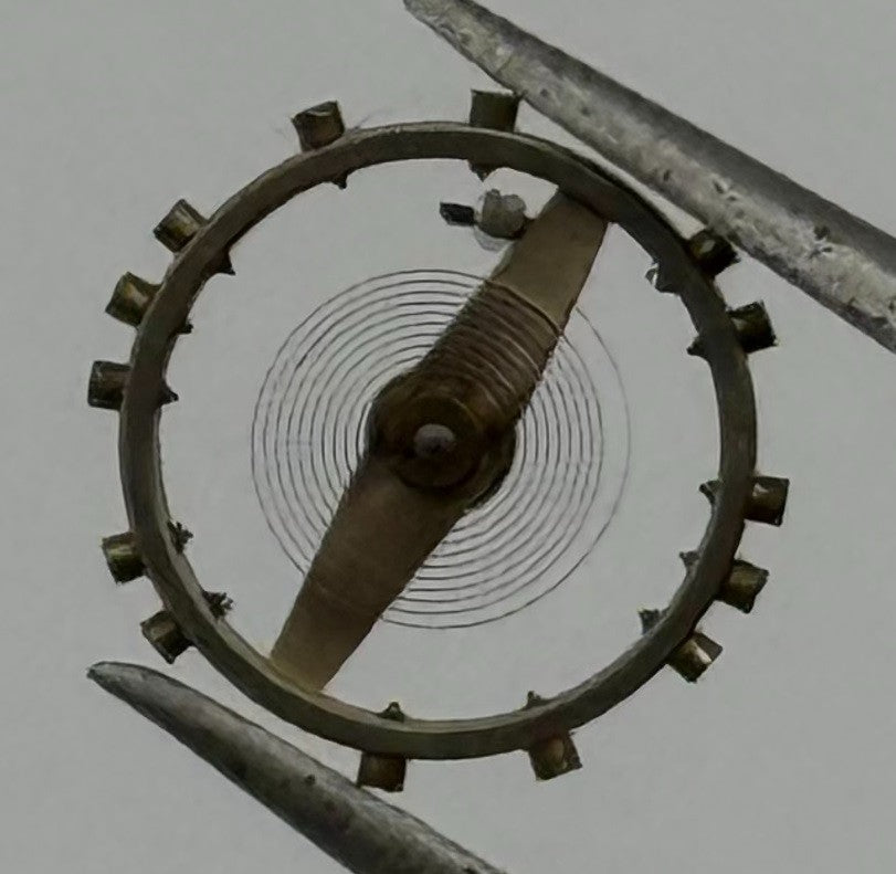AS 970 Balance Wheel Complete And Spring 8¾’’’ 27 M Watch Movement Parts NOS