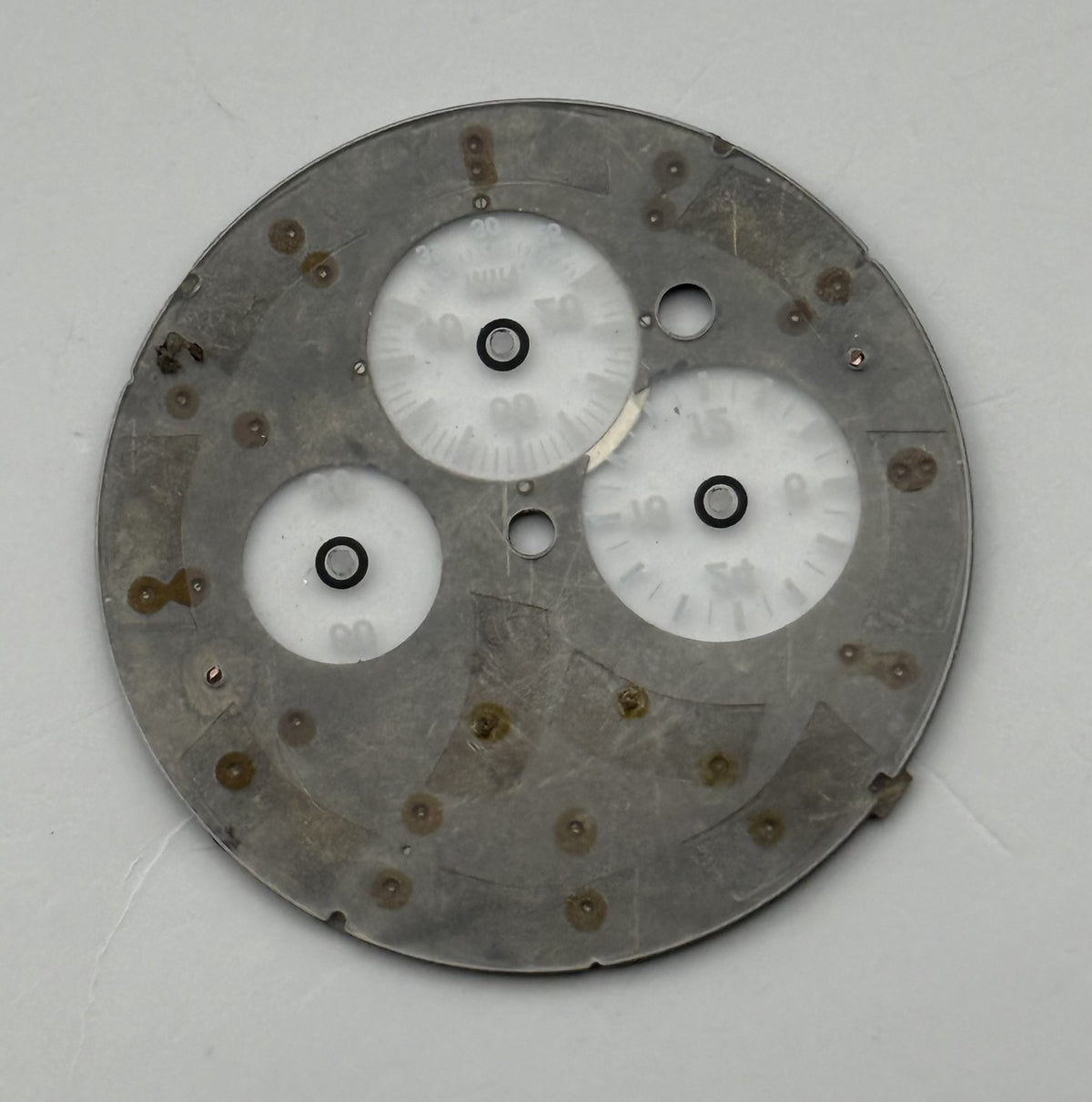 Seiko V178-0EB8 Watch Dial Chronograph Solar Blue Spare Parts Repair 33.1mm