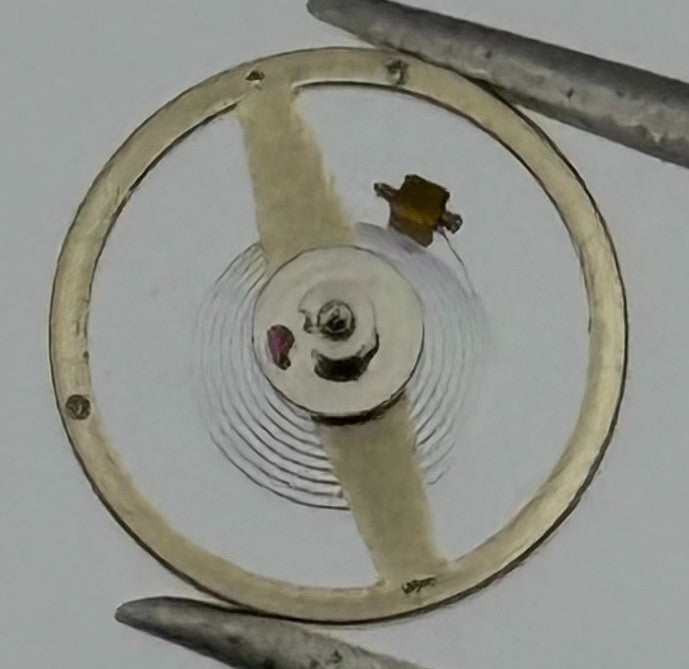 Ebosa 86 87 Balance Wheel Complete And Spring 8¾’’’ 1249 Watch Movement Parts