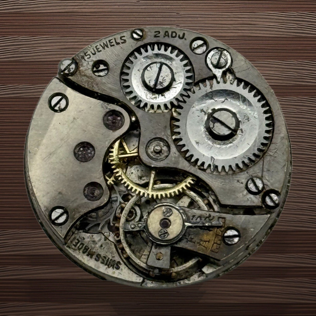 Buser Watch Movement - 15 Jewels - For Parts / Repair - 23.2mm