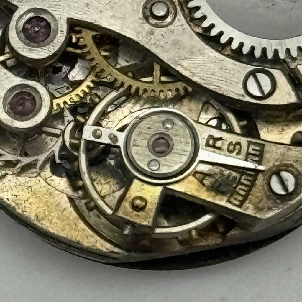 Porcelain Dial Watch Movement Swiss 15 Jewels Manual Wind Parts 23.7mm 