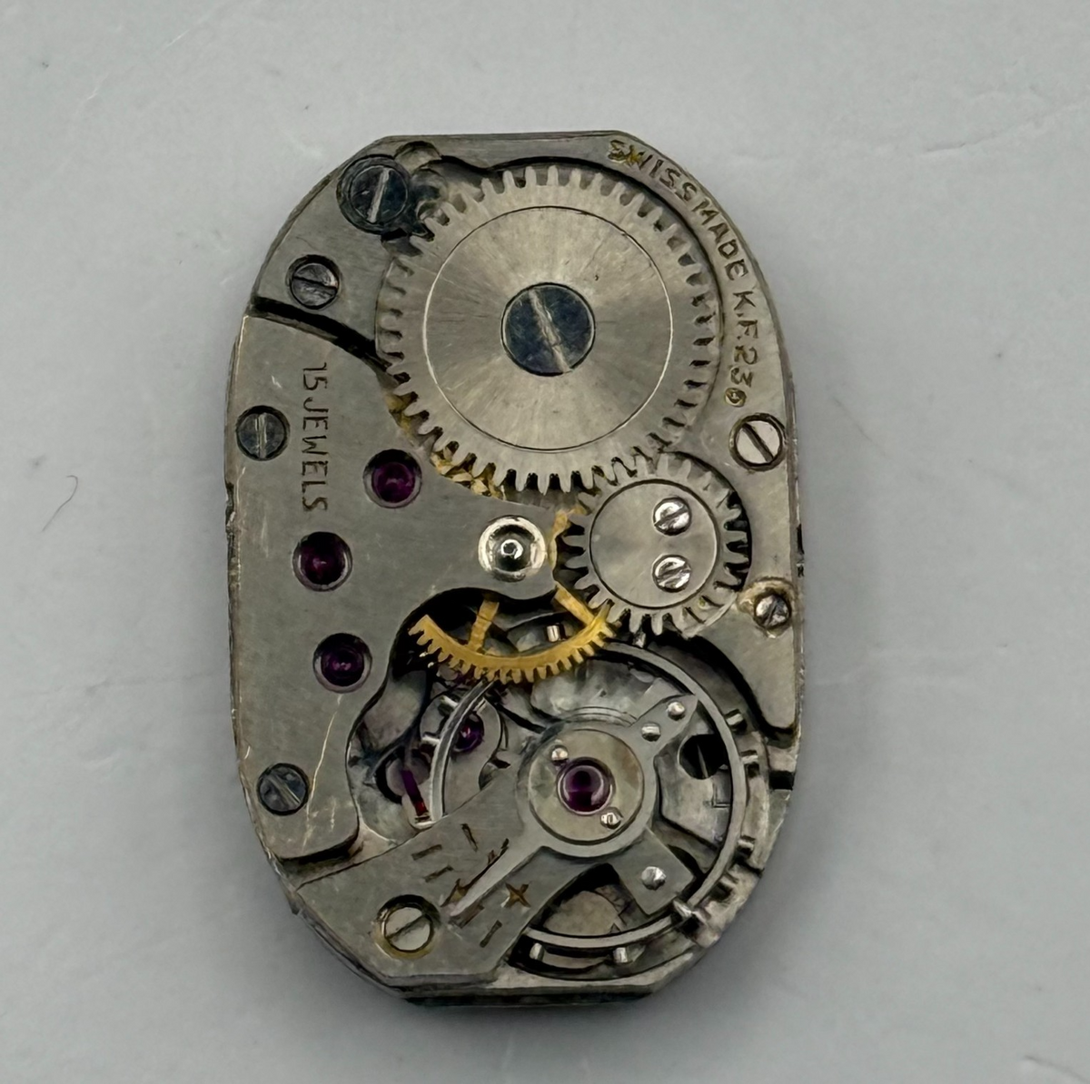 Certina 230 Watch Movement Ladies Swiss 15Jewels Manual Wind Parts Repair 12.8mm