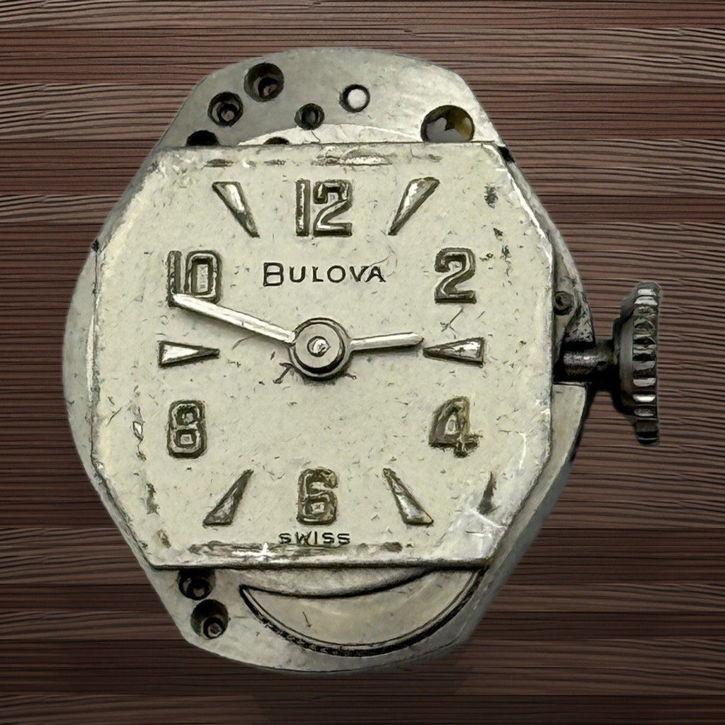 Bulova 6CB Watch Movement - Ladies - Running - For Parts / Repair - 15.2mm
