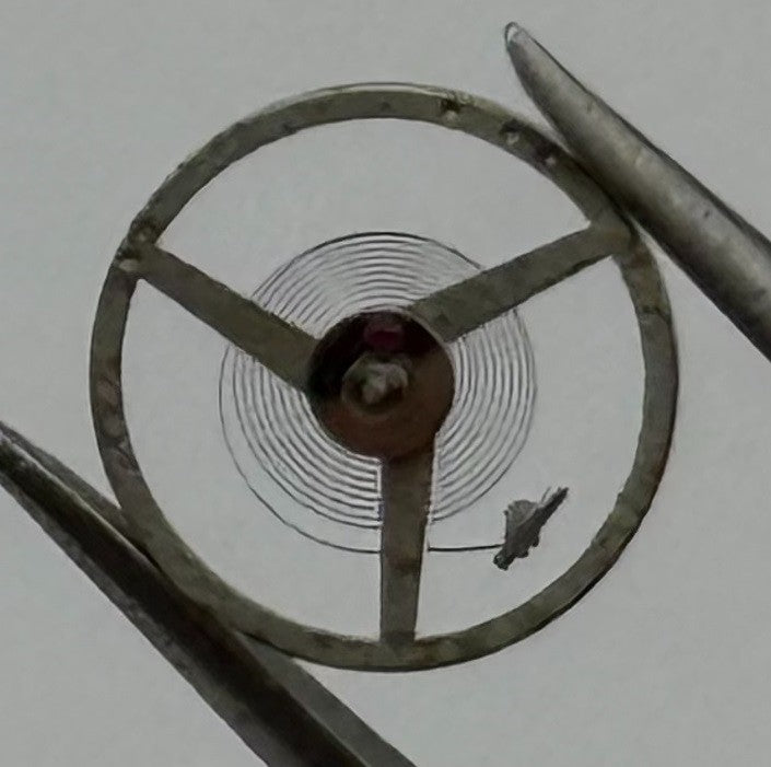 FHF 57 Balance Wheel Complete And Spring 6¾’’’ Renata 1612 Watch Movement Parts