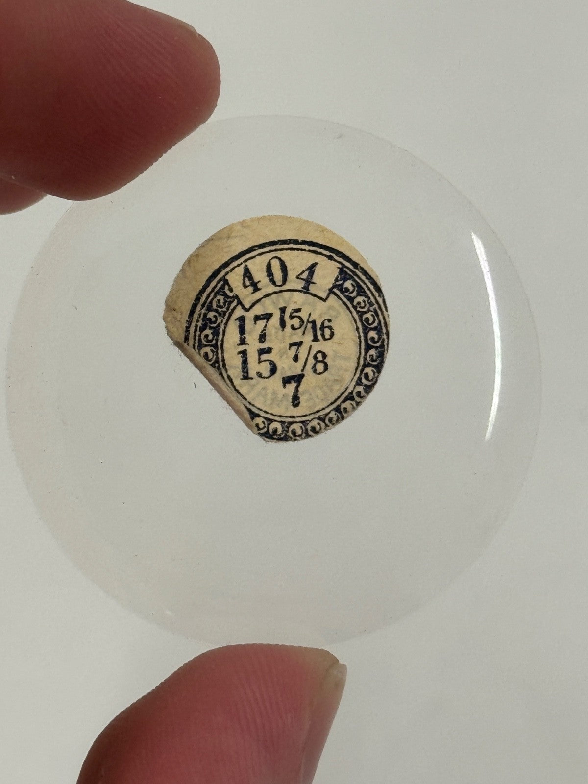 Antique Pocket Watch Glass Crystal - Choose From Available Sizes - Rawco - NOS