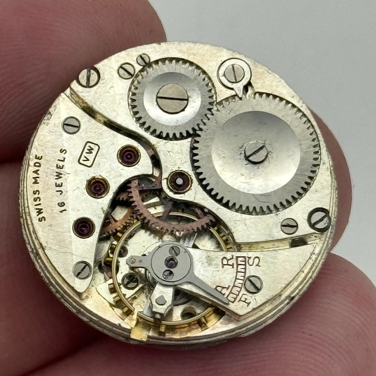 Revue VW Watch Movement Vertex High Grade Manual Wind Swiss Parts Repair 25.3mm 
