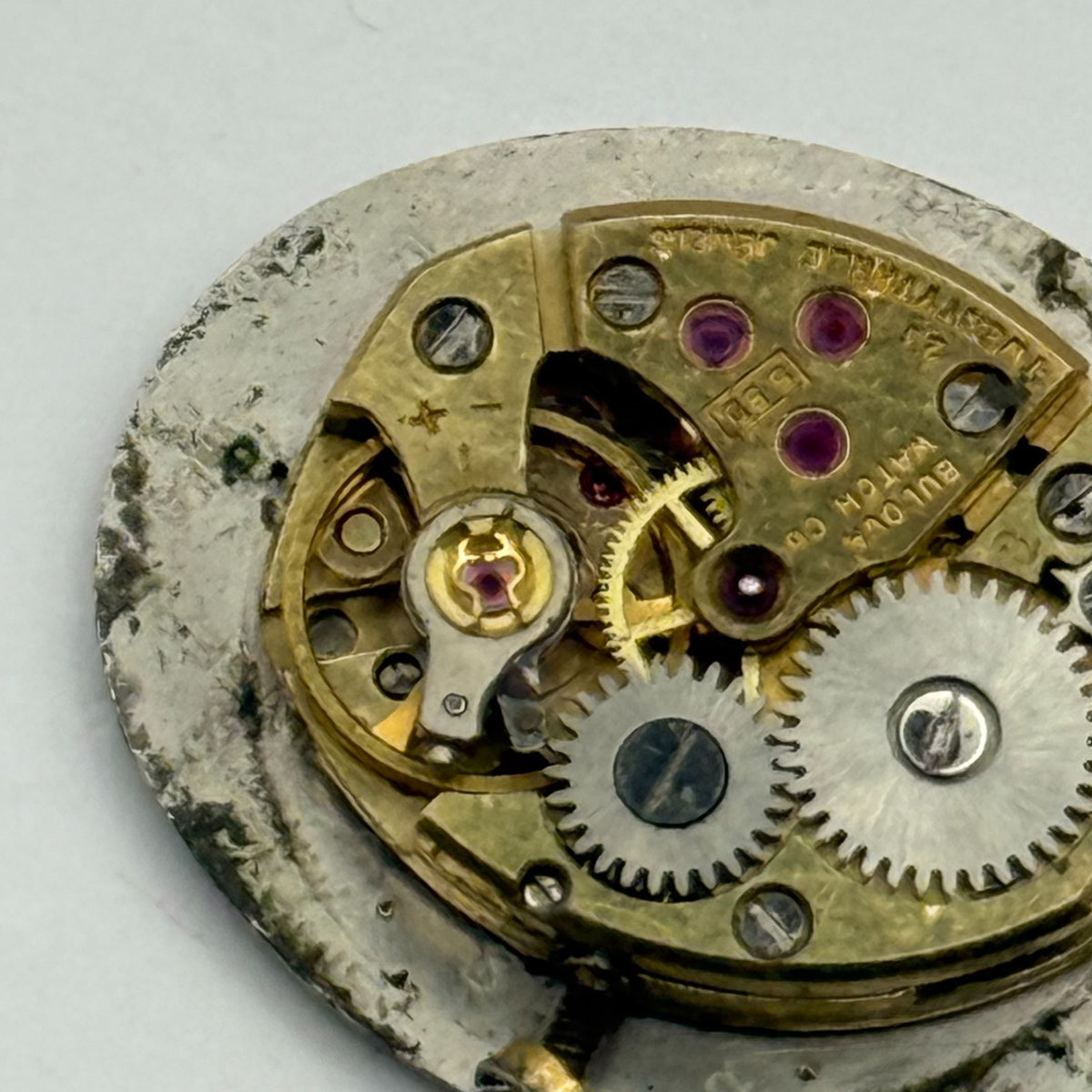 Bulova 5BD Watch Movement - Ladies 23 Jewels - For Parts / Repair - 12.8mm