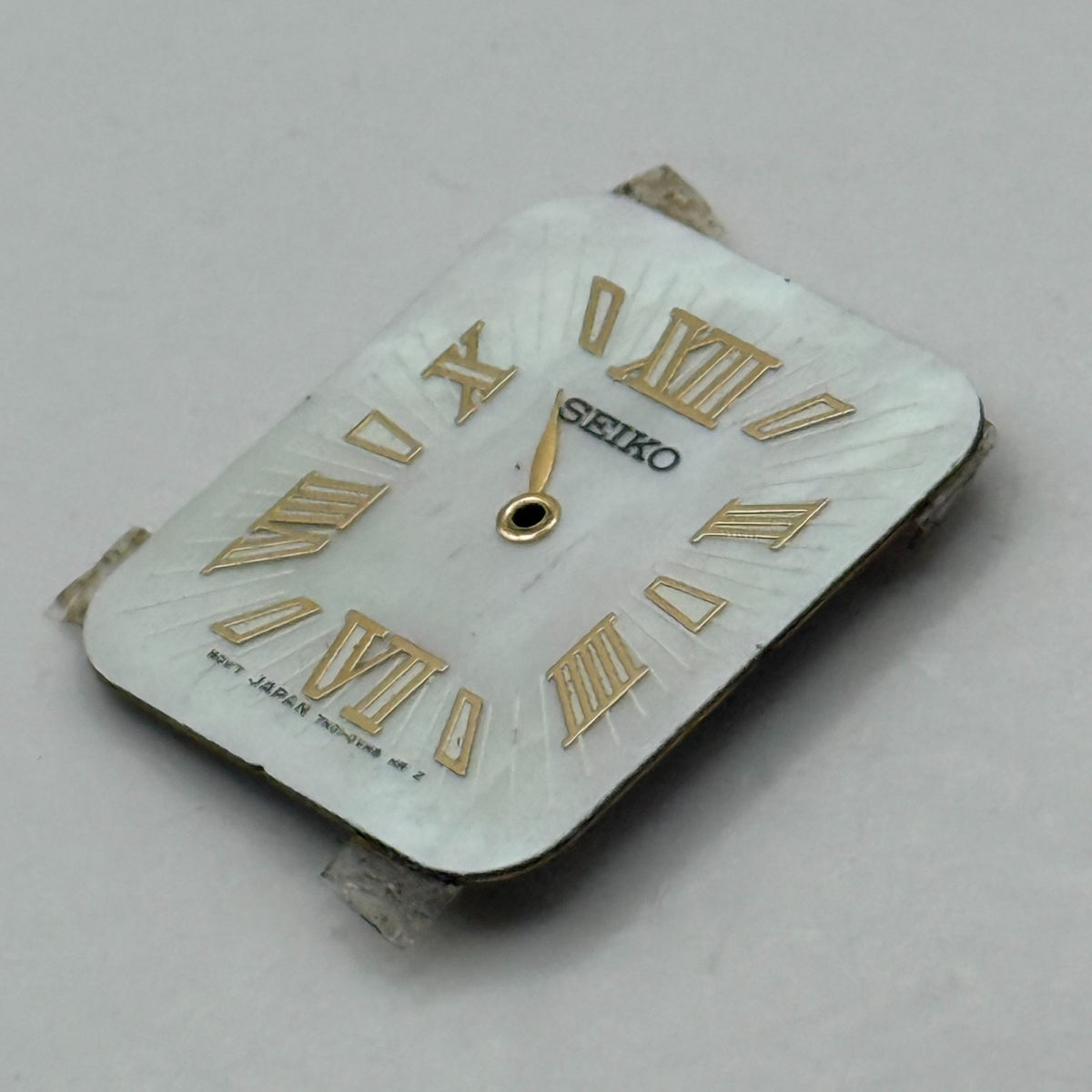 Seiko 7N01-0VH8 Watch Dial Rectangular MOP Japan Spare Parts Repair 20.2mm