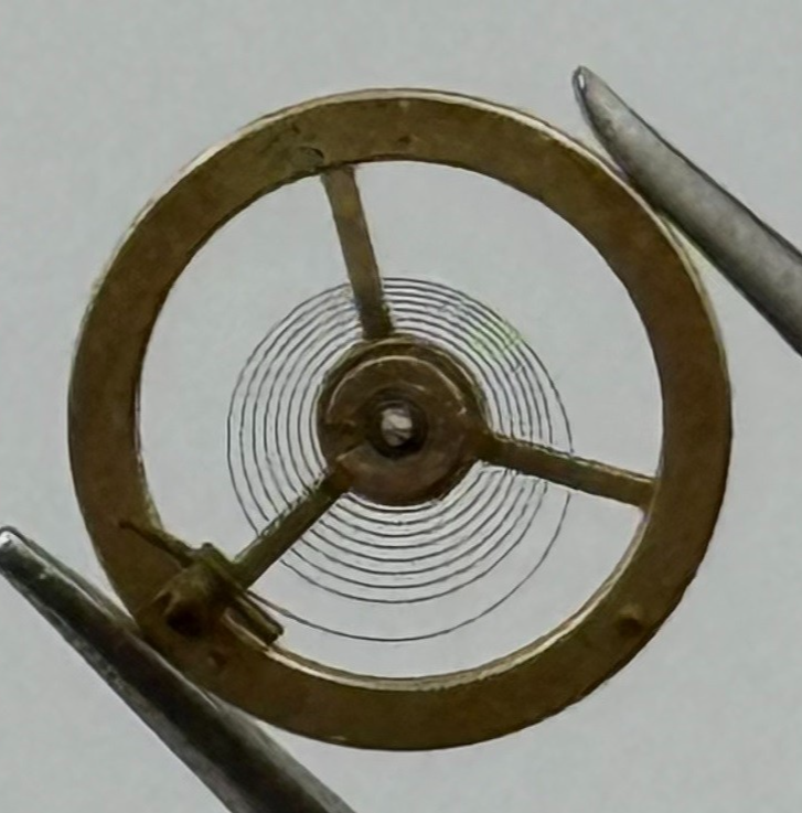 AS 1037 Balance Wheel Complete And Spring 5¼''' Watch Movement Parts NOS