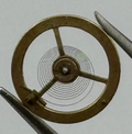 AS 1037 Balance Wheel Complete And Spring 5¼''' Watch Movement Parts NOS