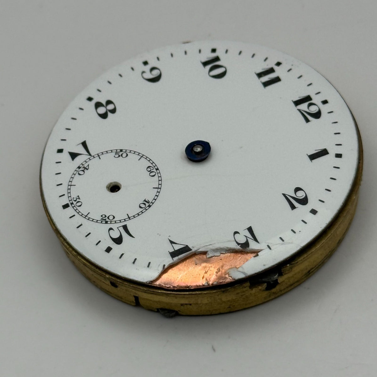 Artox Pocket Watch Movement Hunter Swiss Sub Seconds Vintage Parts Repair 40.2mm