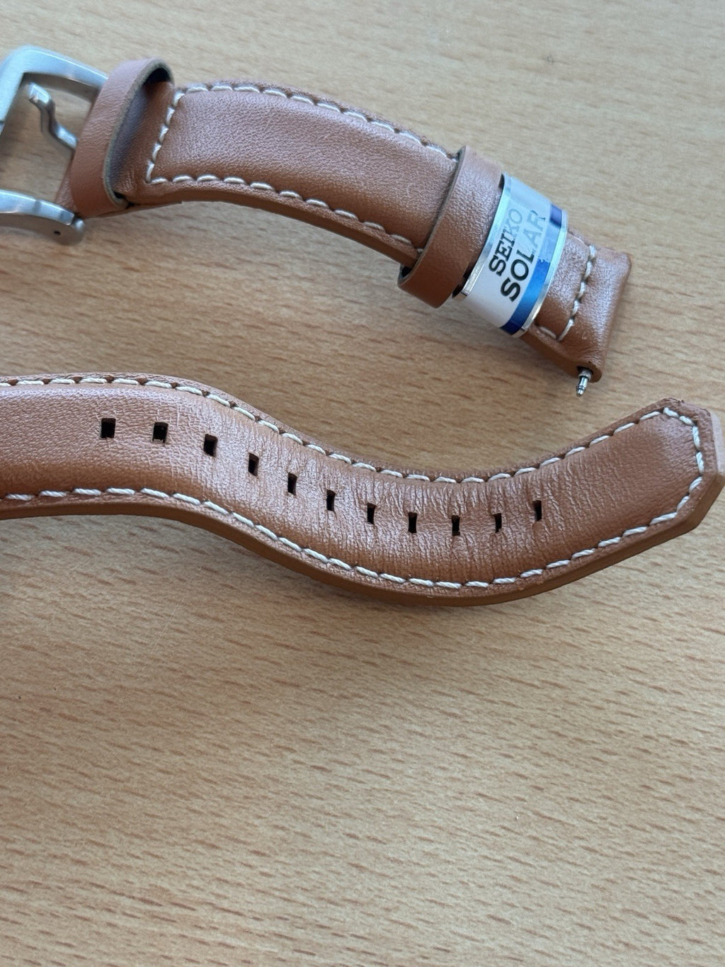 Seiko L088 H 21 Watch Strap - 21mm - Brown - Silver - For Seiko Prospex SSC081