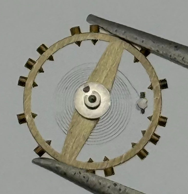 AS 970 Balance Wheel Complete And Spring 8¾’’’ 27 M Watch Movement Parts NOS