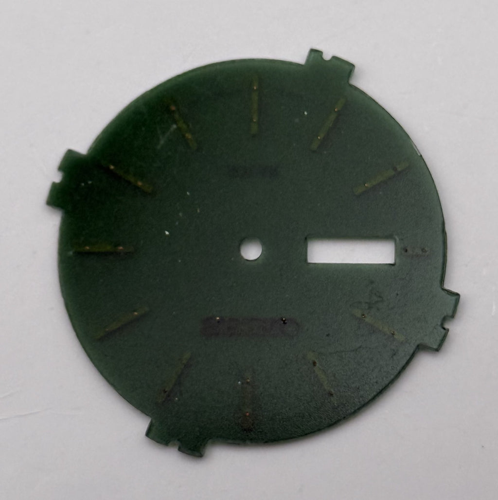 Seiko V158-0CX8 Watch Dial Solar Green Japan Vintage Spare Parts Repair 31.5mm