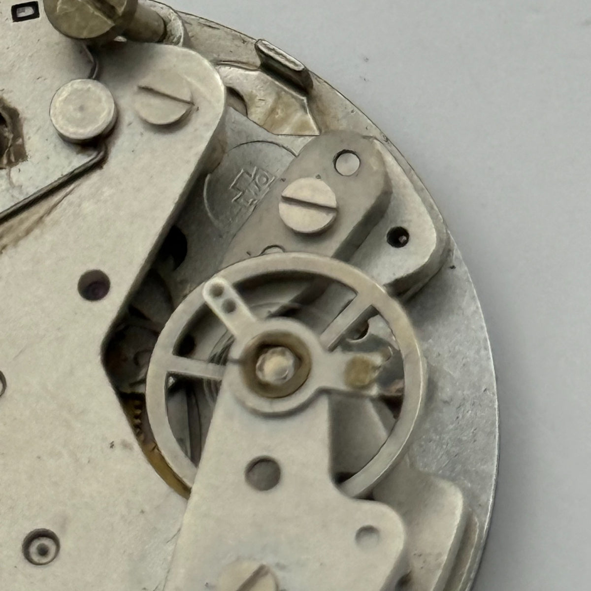 Lemania 1 ATU Watch Movement Yacht Timer Rare B5 6120 Stopwatch 1 Jewel Parts