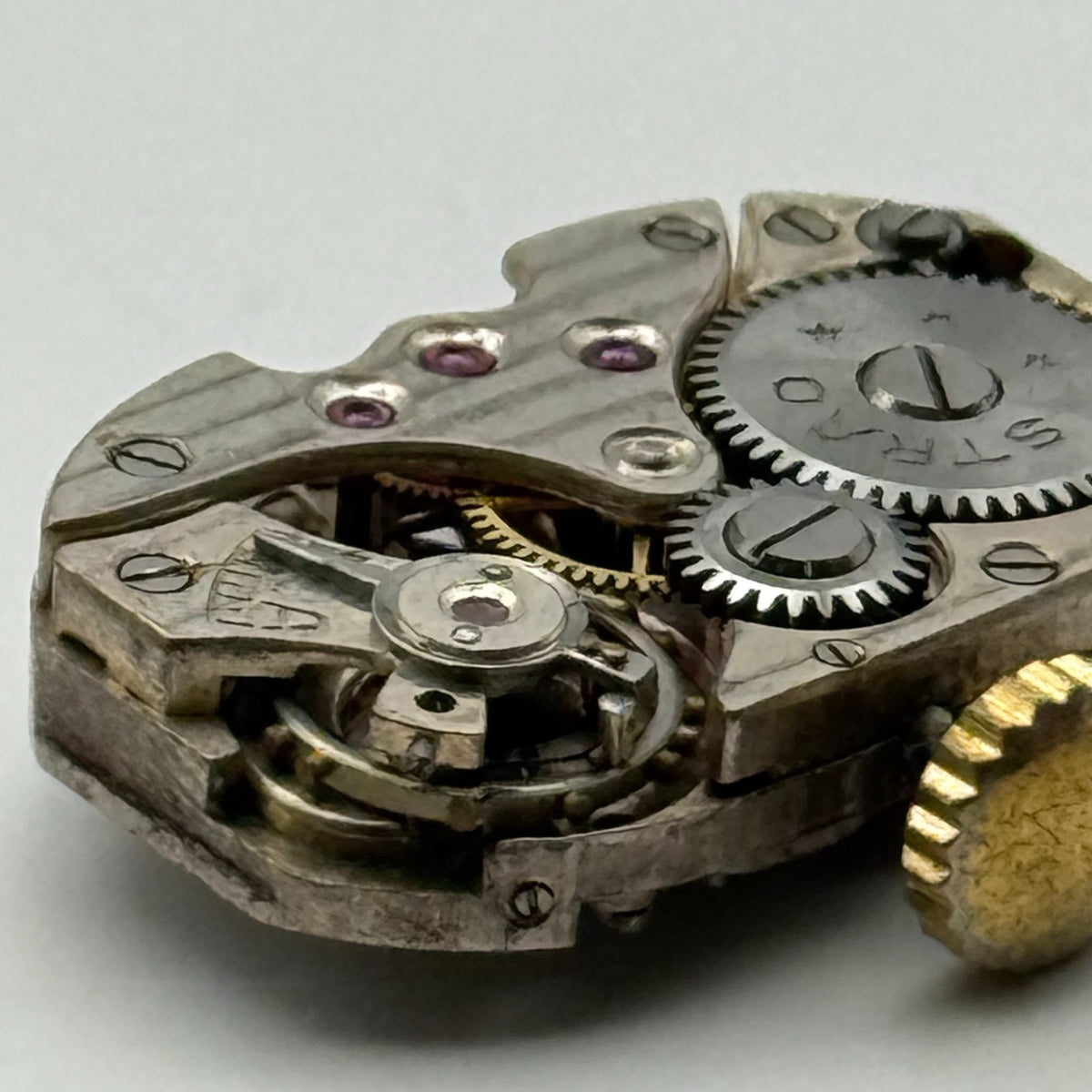 Strad Watch Movement 15 Jewels Swiss Manual Wind Vintage Parts Repair 12.6mm