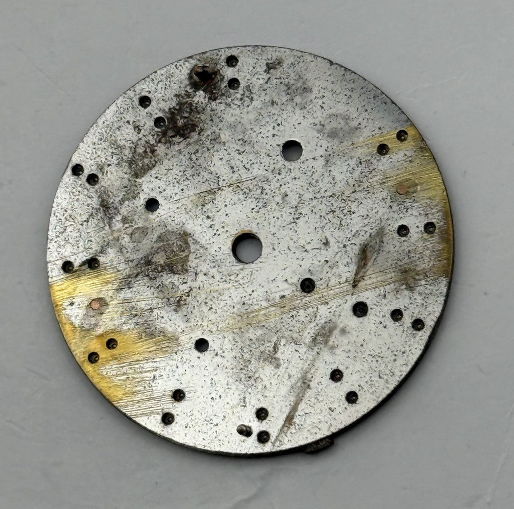 Seiko 7T65-0ACB Watch Dial Chronograph Perpetual Black Spare Parts Repair 28mm