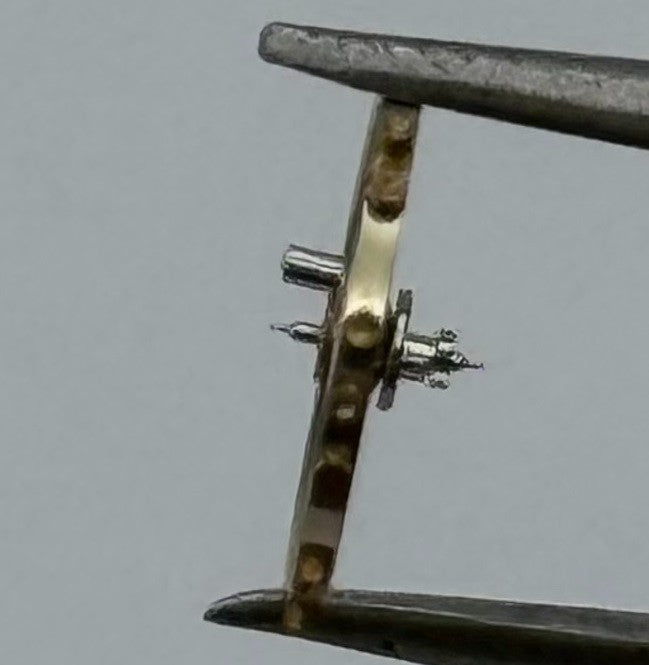 Record 108 109 Balance Wheel Complete And Spring 290 Watch Movement Parts NOS