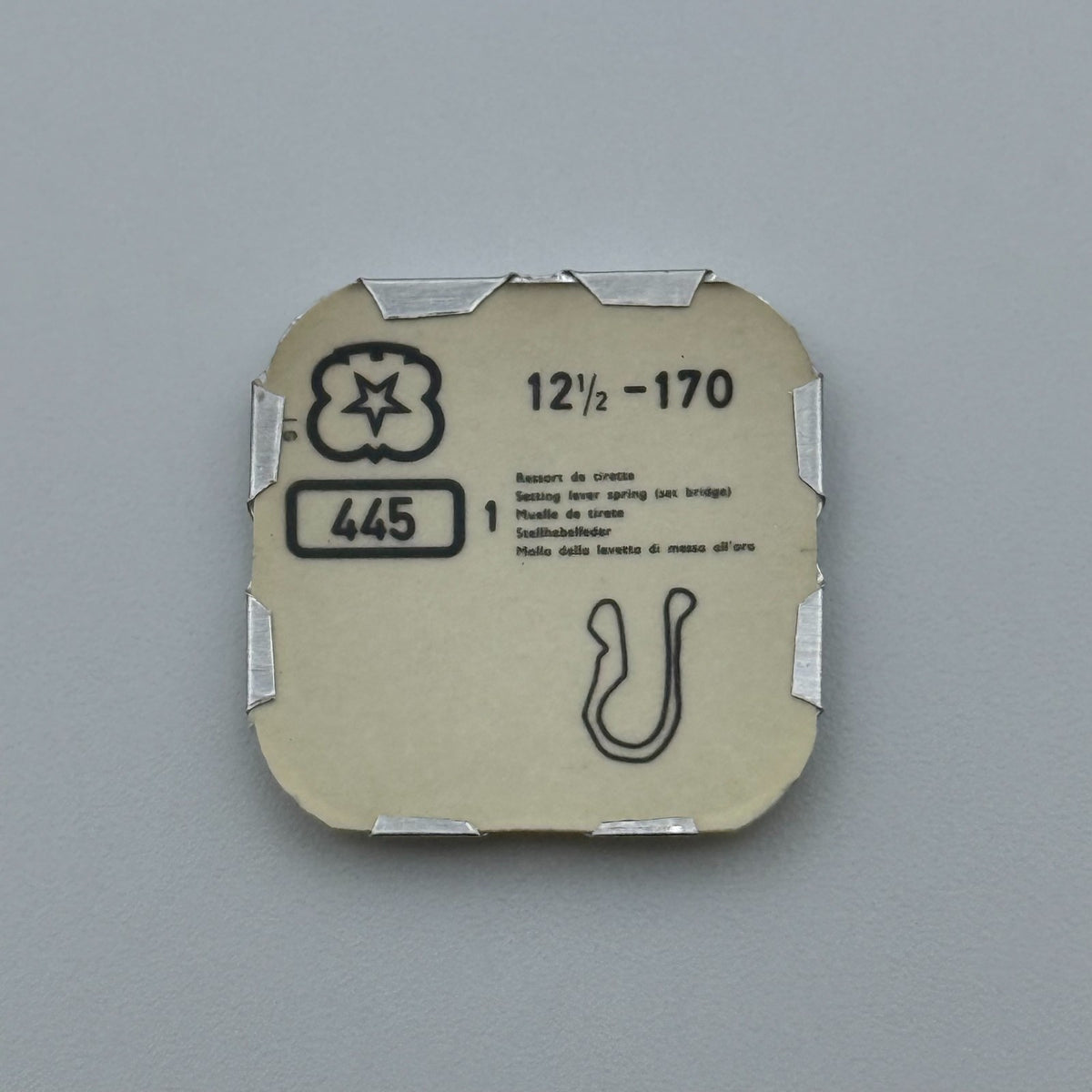 Venus 170 Setting Lever Spring - 12 1/2 - 445 - New Old Stock - Watch Parts