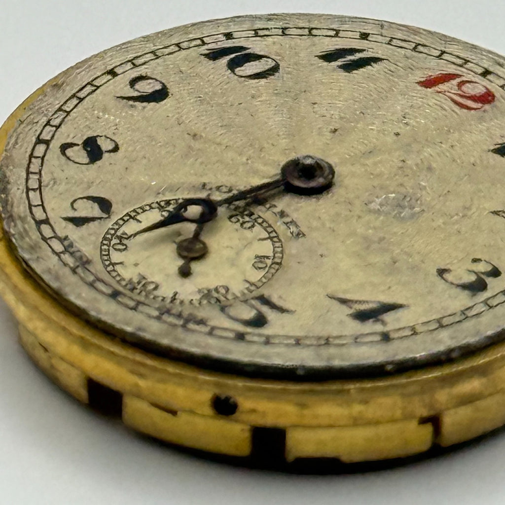 Longines 10.42 Watch Movement - Sub Seconds - For Parts / Repair - 22.4mm