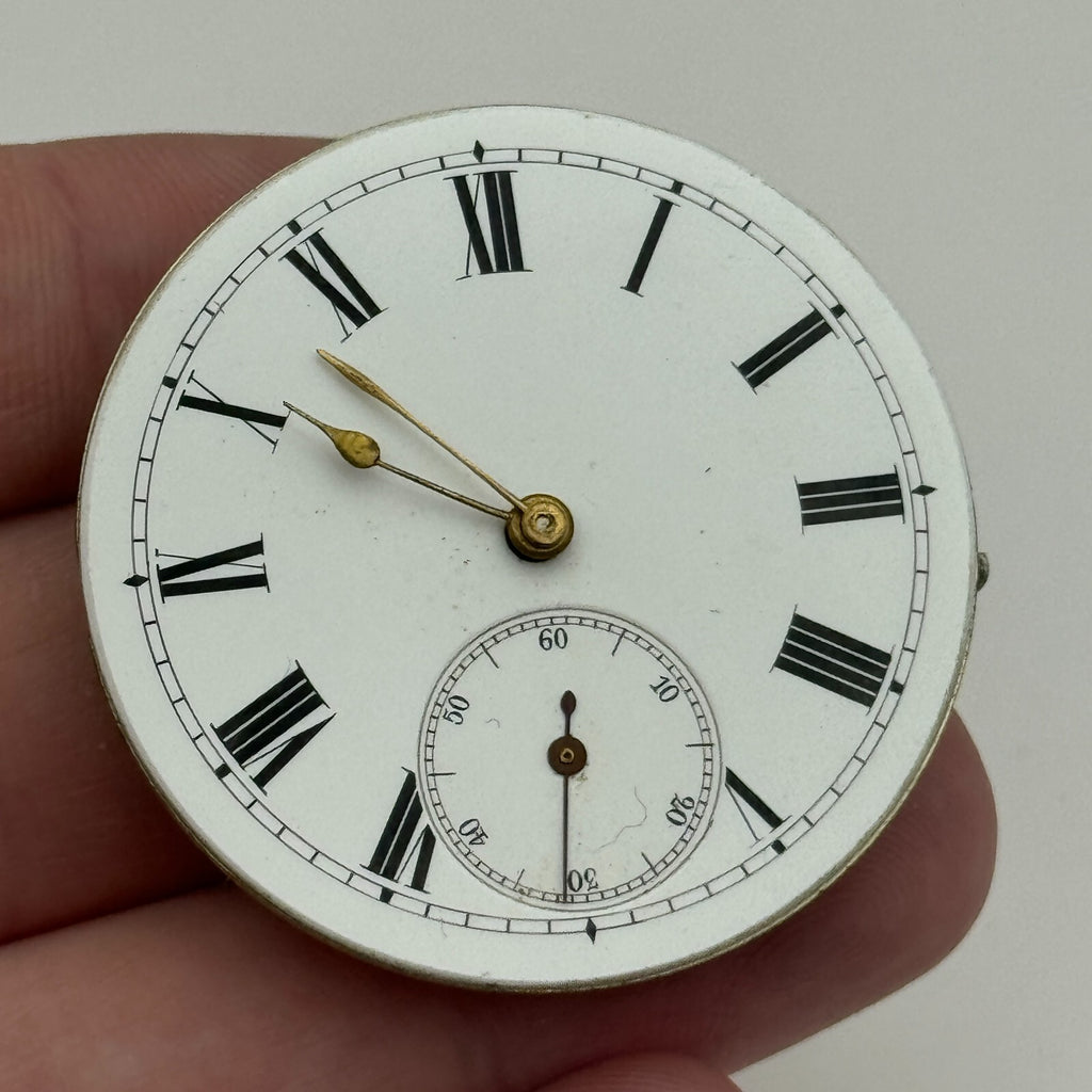 Trade Mark Consti Mathey Antique Key Wound Pocket Watch Movement Parts 40.5mm