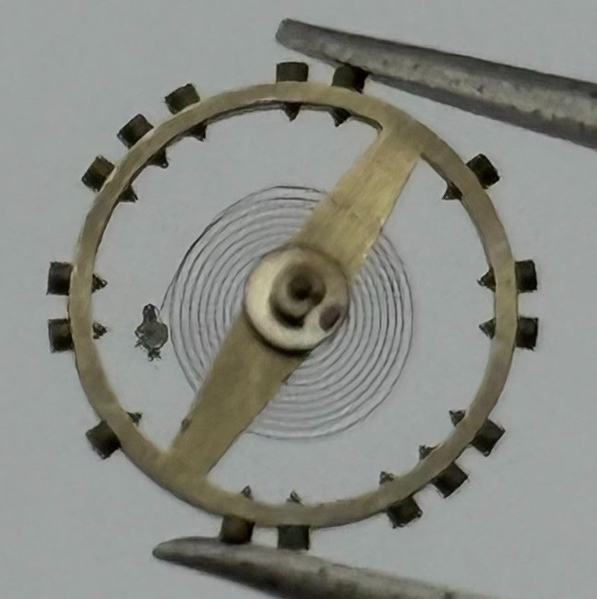 PUW 49 Balance Wheel Complete And Spring 5¼’’’ 371 Watch Movement Parts NOS