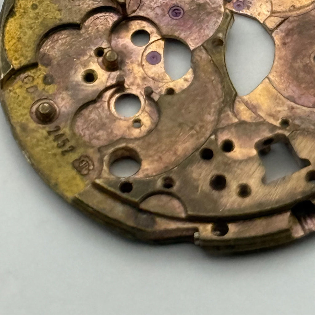 ETA 2452 Watch Movement - Main Plate Automatic - For Parts / Repair - 25.9mm