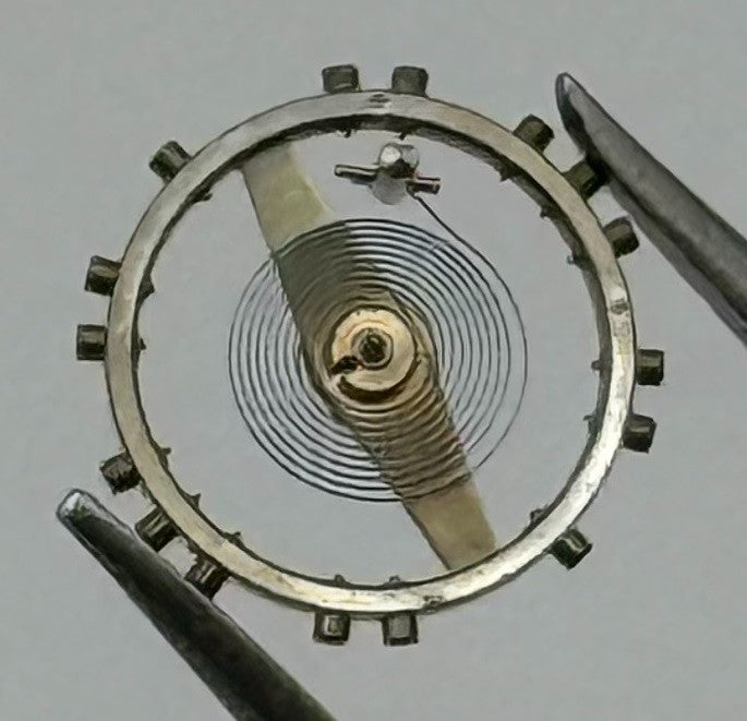 ETA 2487 Balance Wheel Complete And Spring Renata 1269 Watch Movement Parts NOS