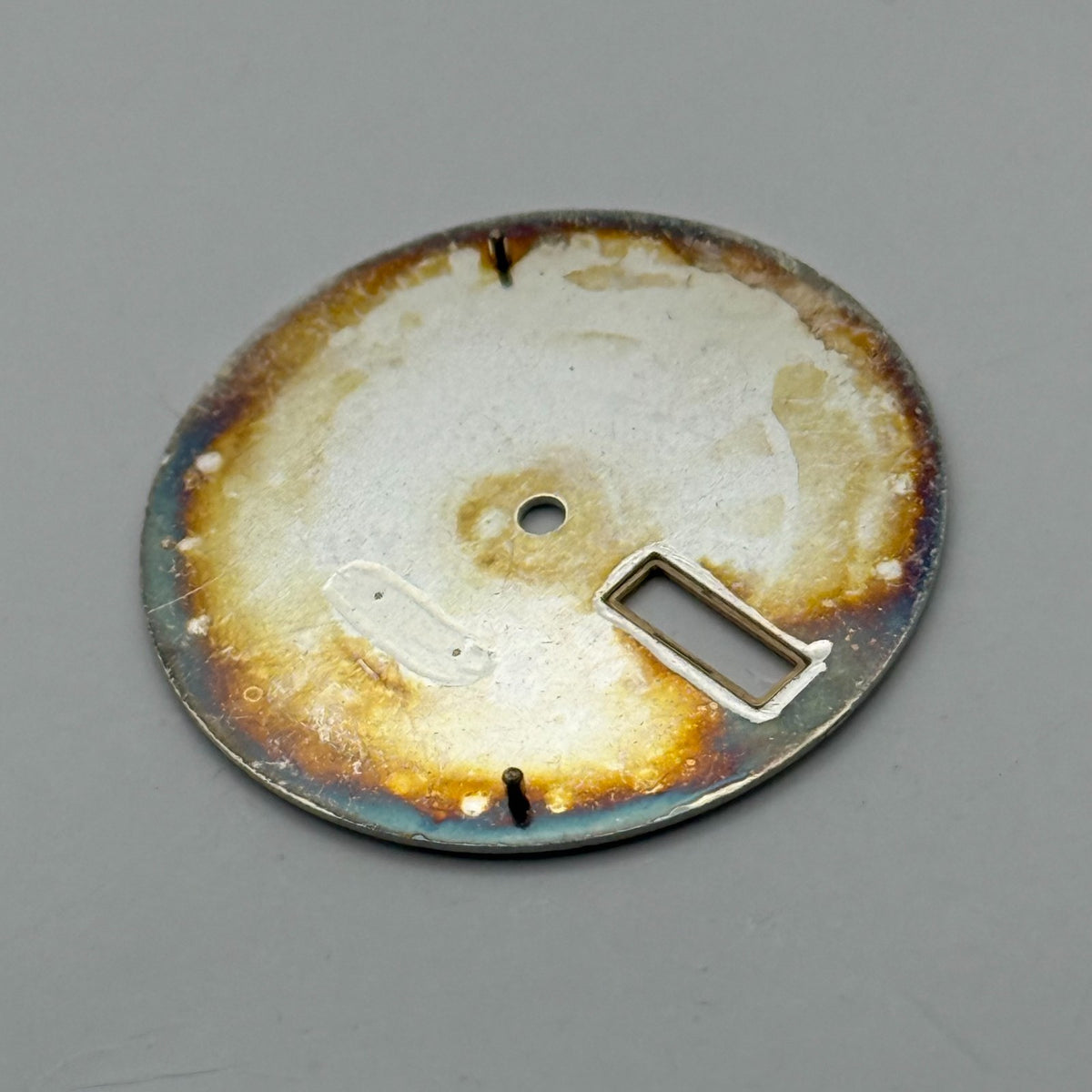 Seiko 7N4B-8A28 Watch Dial SQ 50 White Japan Vintage Spare Parts Repair 28.4mm