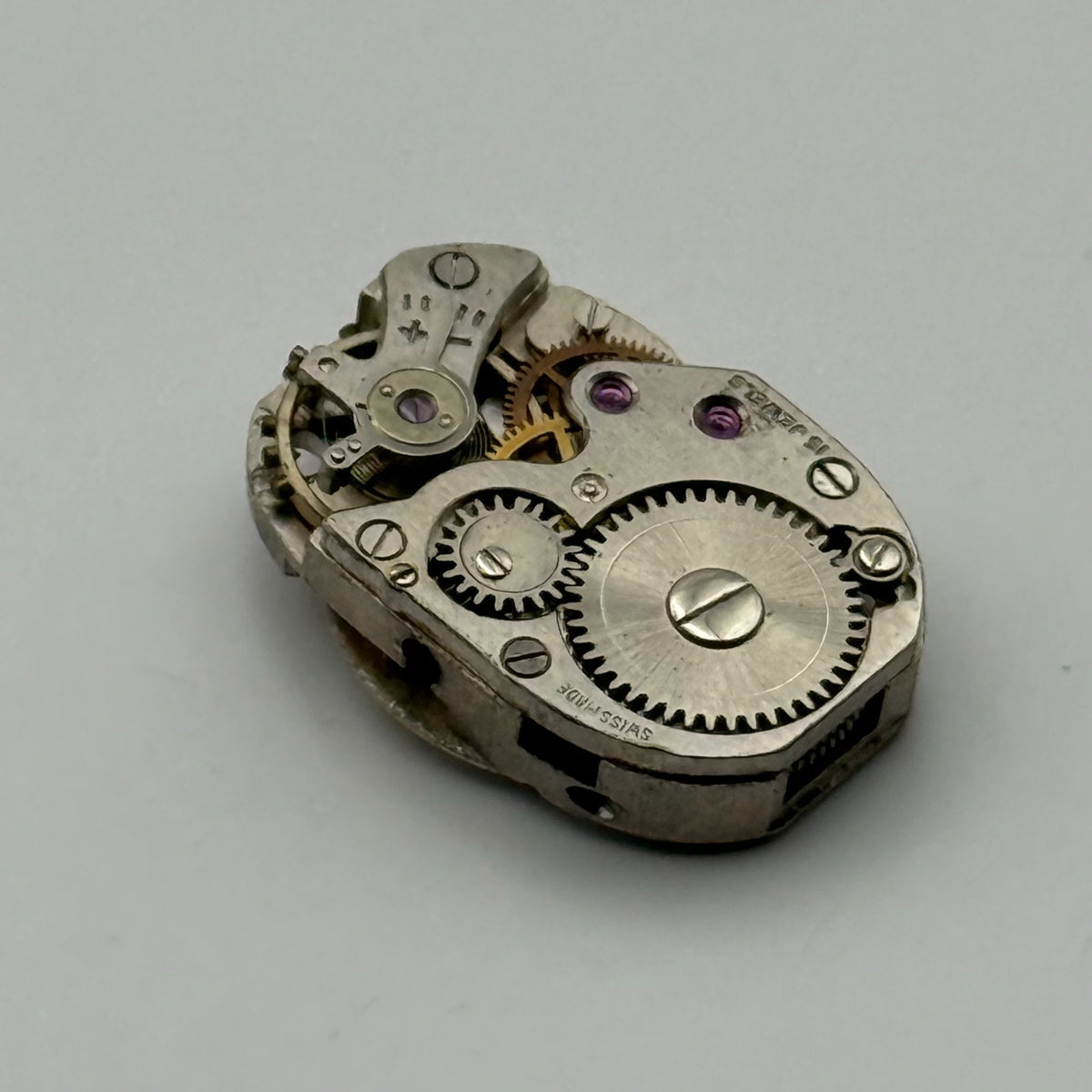 FHF 75 Watch Movement Verity 15 Jewels Swiss Manual Wind Parts Repair 12.9mm