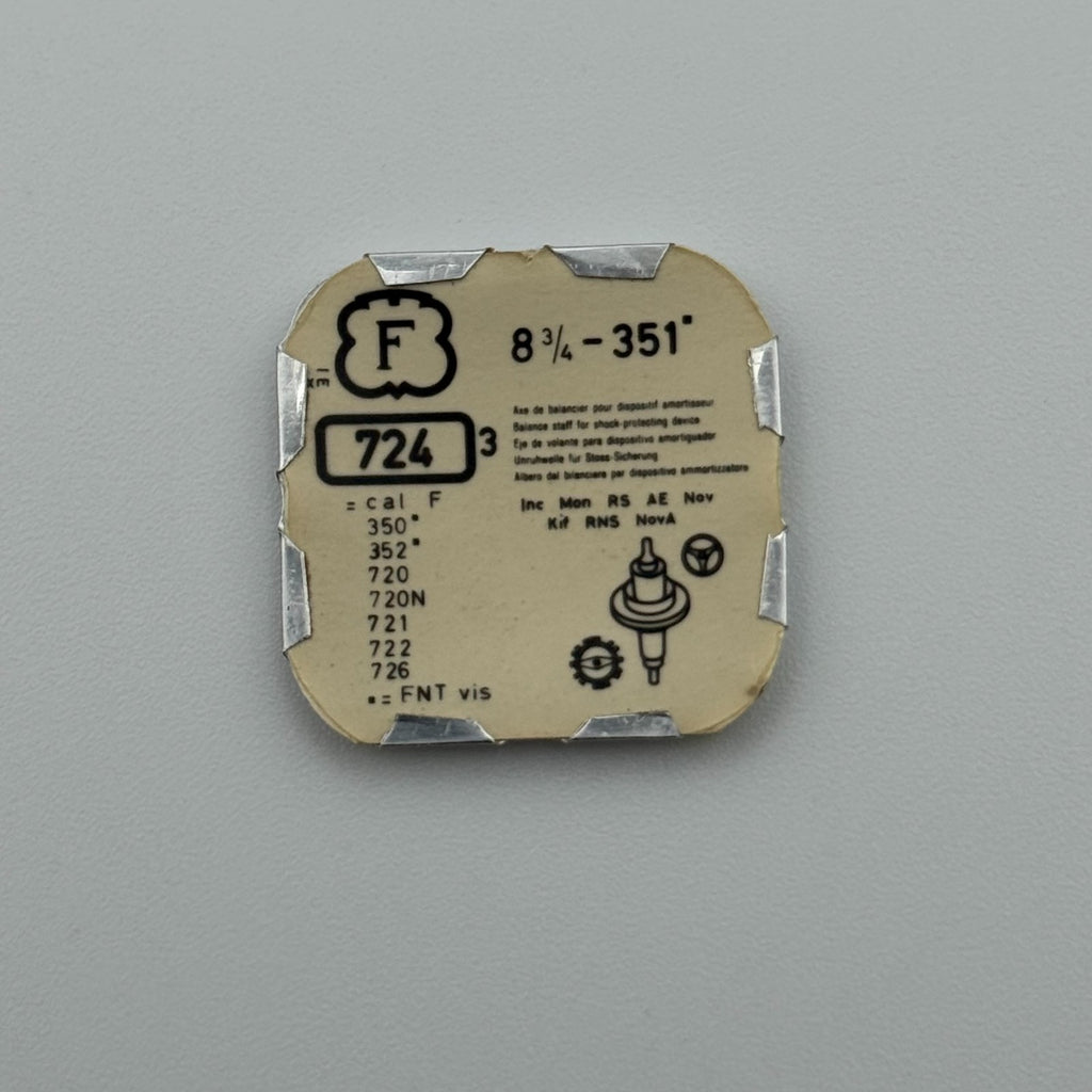 Felsa 351 Balance Staff Pack Of 3 - 8 3/4 - 724 - New Old Stock - Watch Parts