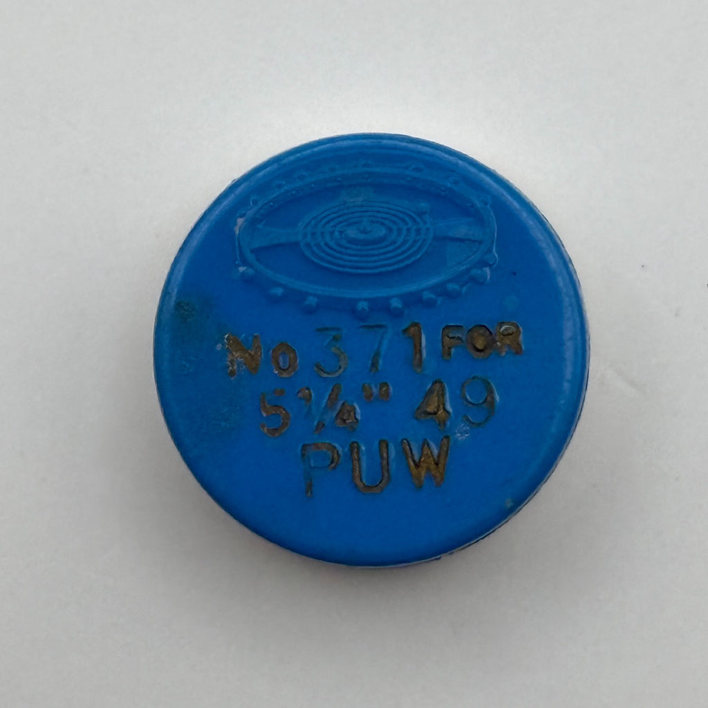 PUW 49 Balance Wheel Complete And Spring 5¼’’’ 371 Watch Movement Parts NOS