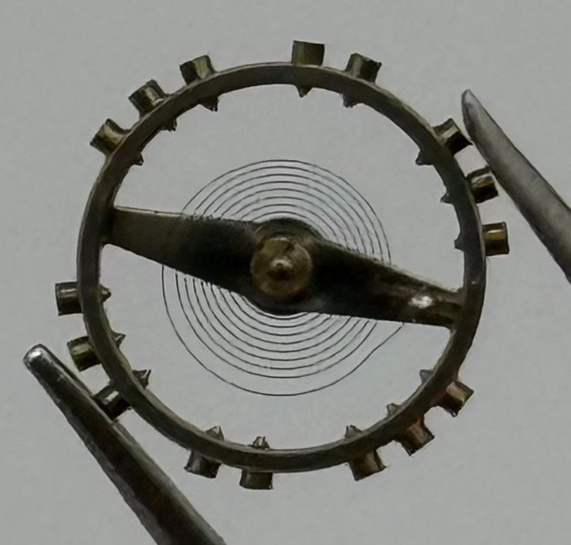 Peseux 220 Balance Wheel Complete And Spring 8¾’’’ 282 Watch Movement Parts NOS