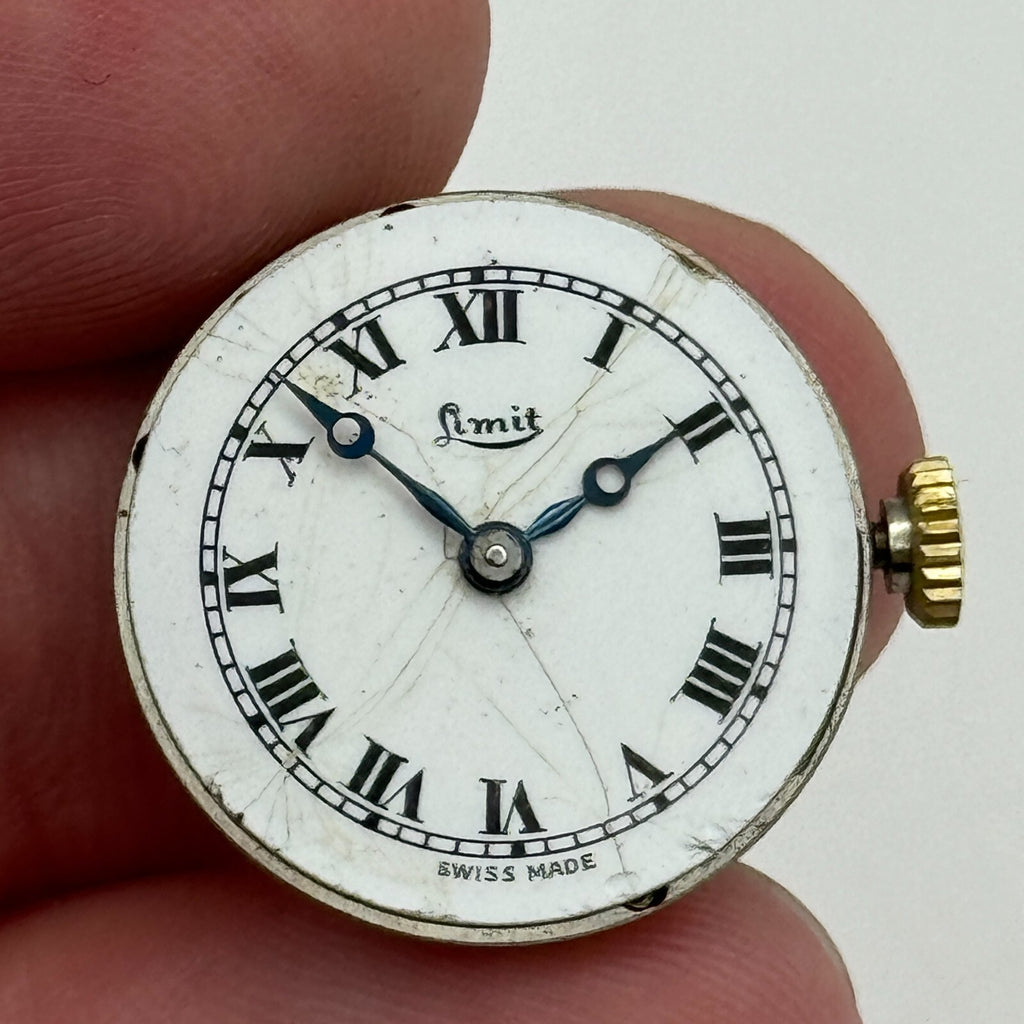 Revue Cal 78 Watch Movement - Roman Numerals - For Parts / Repair - 19.6mm