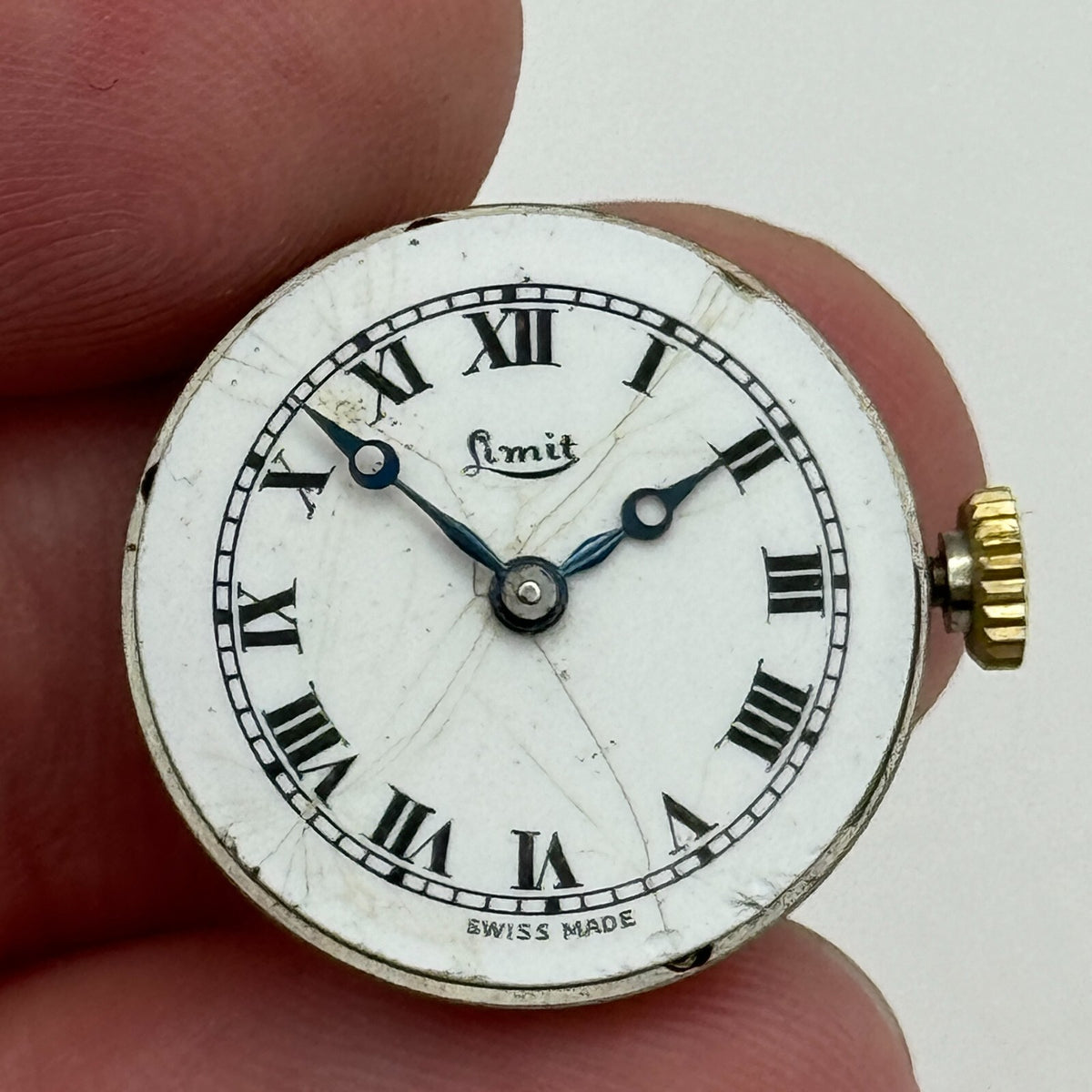 Revue Cal 78 Watch Movement - Roman Numerals - For Parts / Repair - 19.6mm